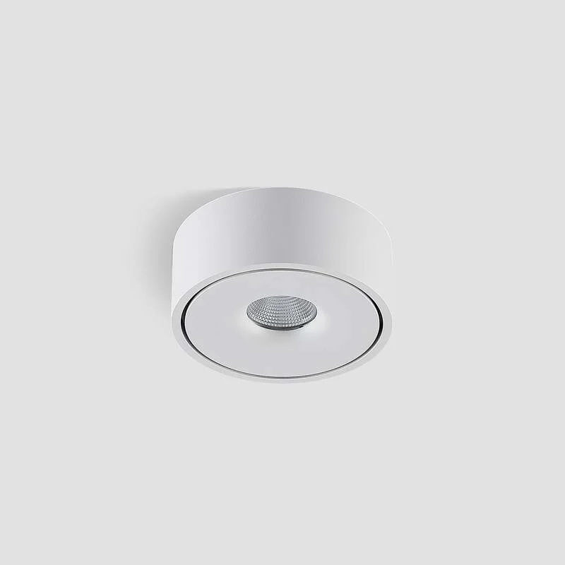 B-Ware Arcchio Deckenlampe LED Leuchte Rotari dimmbar warmweiß Ø12cm Aluminium weiß