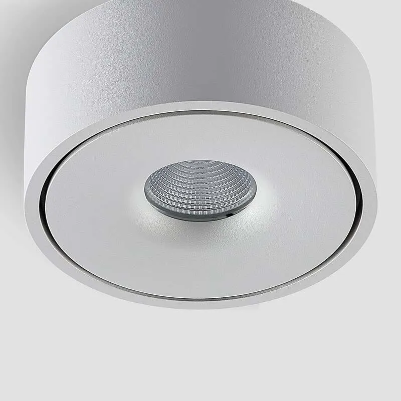 B-Ware Arcchio Deckenlampe LED Leuchte Rotari dimmbar warmweiß Ø12cm Aluminium weiß