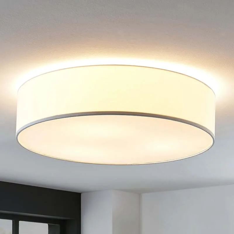 B-Ware Lindby Deckenlampe Gordana LED Lampe Leuchte dimmbar weiß Ø57cm 15cm hoch