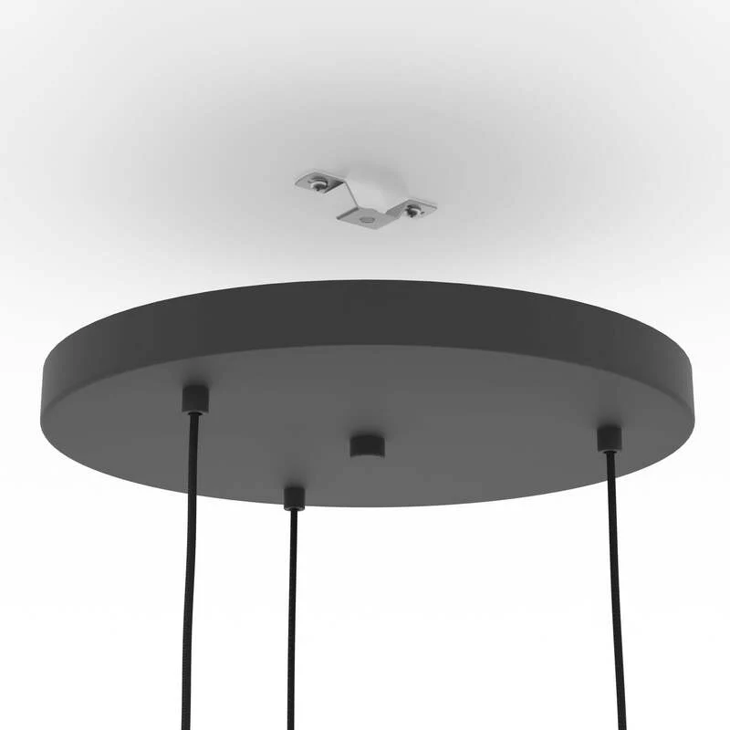 B-Ware Hängeleuchte Romazzina Ø 46 cm schwarz 3-flg Stahl dimmbar von Eglo