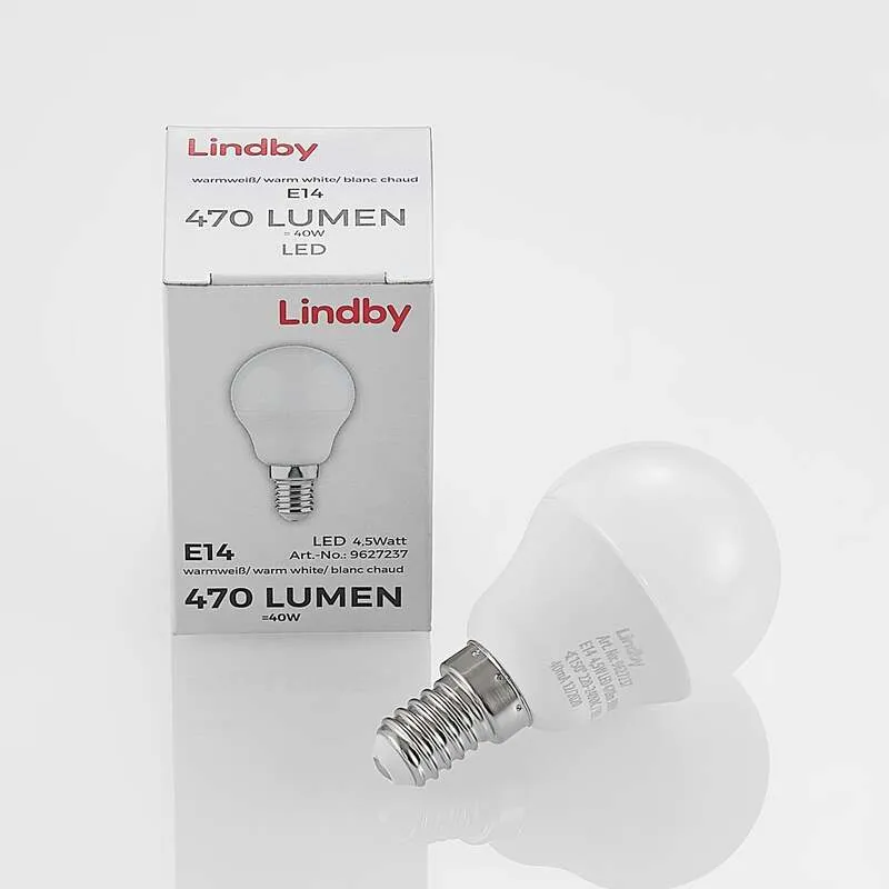 B-Ware Lindby LED Tropfenlampe E14 4,5W warmweiß 3000K Lampe Leuchte 470 Lumen 150 Grad