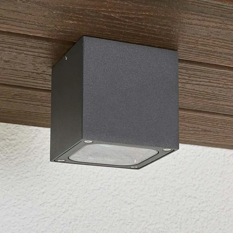 B-Ware Lucande Deckenleuchte Außenleuchte Tanea LED Gartenlampe wasserdicht IP54 10 cm