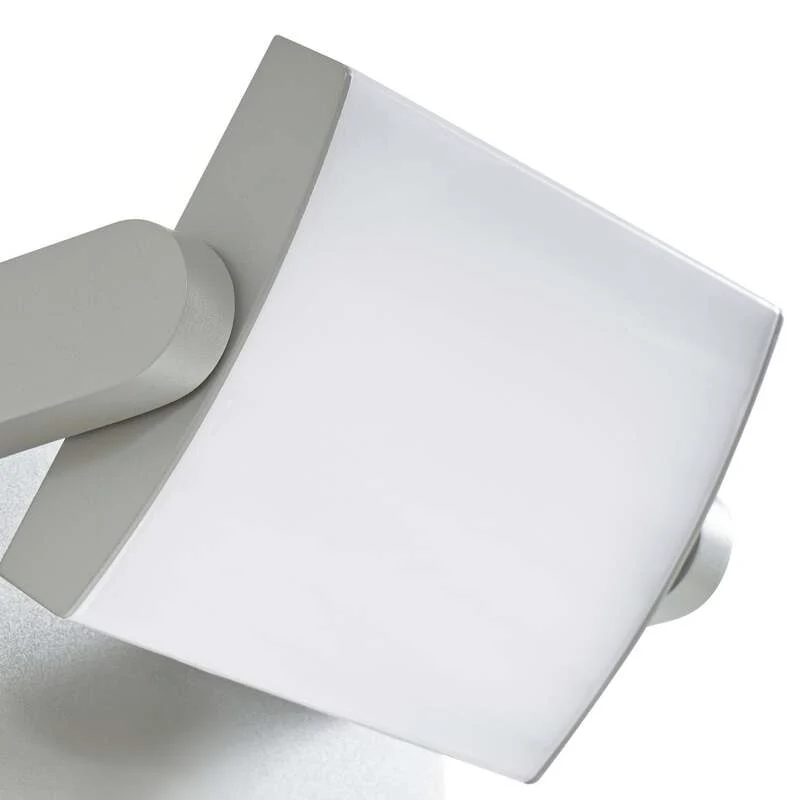 B-Ware Lindby Außenwandleuchte Sherin LED Gartenlampe schwenkbar IP54 hellgrau 3000K