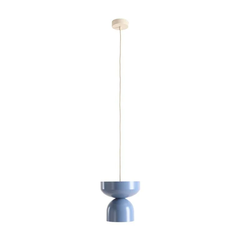 B-Ware Hängeleuchte Api LED Pendelleuchte dimmbar blau Metall Ø30cm 200cm Abhängung