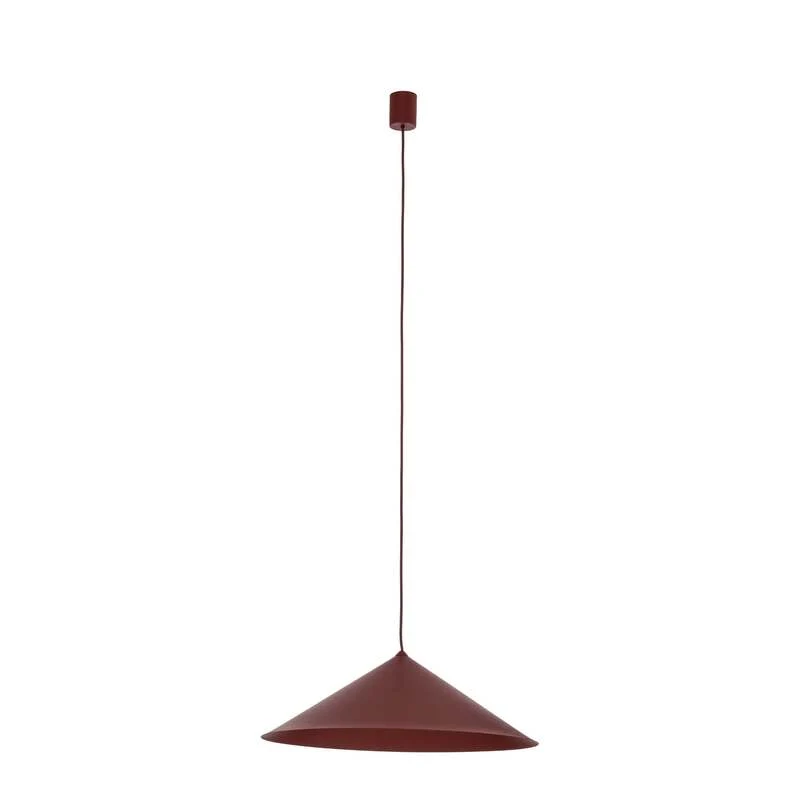 B-Ware TK-Lighting Hängeleuchte Lume XL LED Pendelleuchte dimmbar burgunderrot Ø49cm
