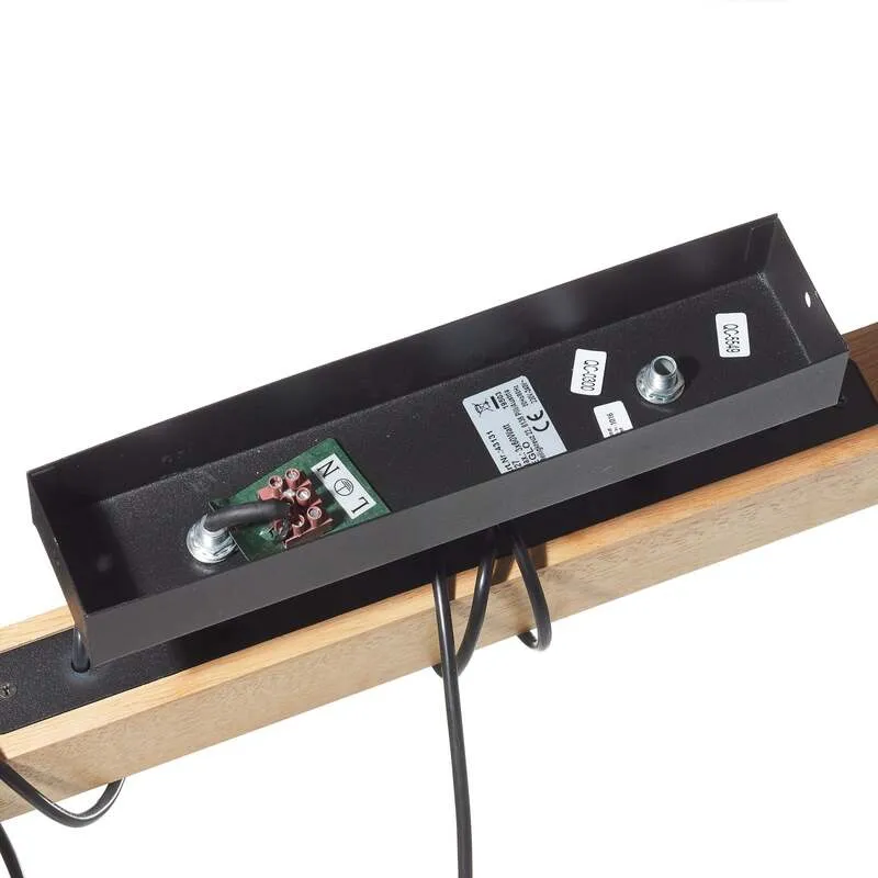 B-Ware Deckenleuchte Townshend 5 schwarz creme 3 Käfigschirme E27 60W IP20 55cm