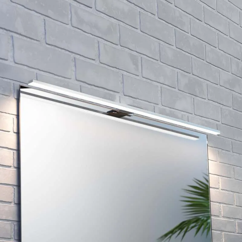 B-Ware Triga Spiegelleuchte Spiegelbeleuchtung Led Leuchte Chrom Badezimmerlampe 80724