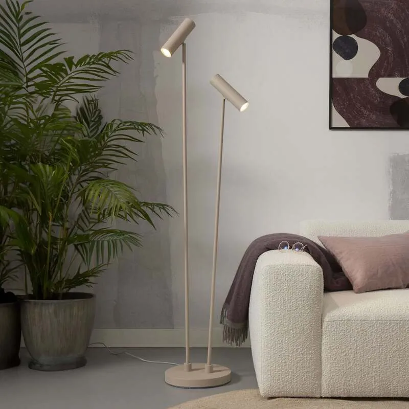B-Ware IT'S ABOUT ROMI Stehleuchte Havana sandfarben Lampe Leuchte 2x10W 162cm Höhe