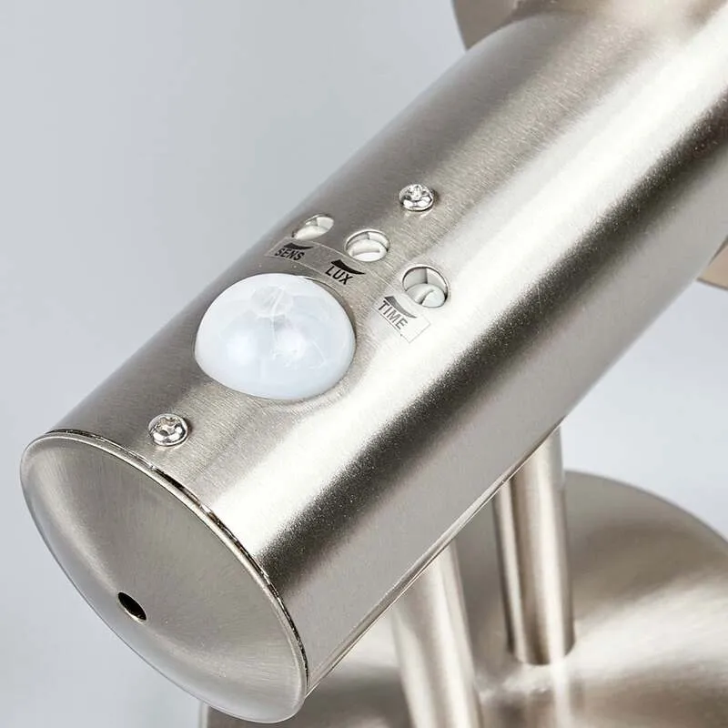 B-Ware Lindby Außenwandleuchte Nada Edelstahl Gartenlampe Bewegungsmelder IP44 E27 LED