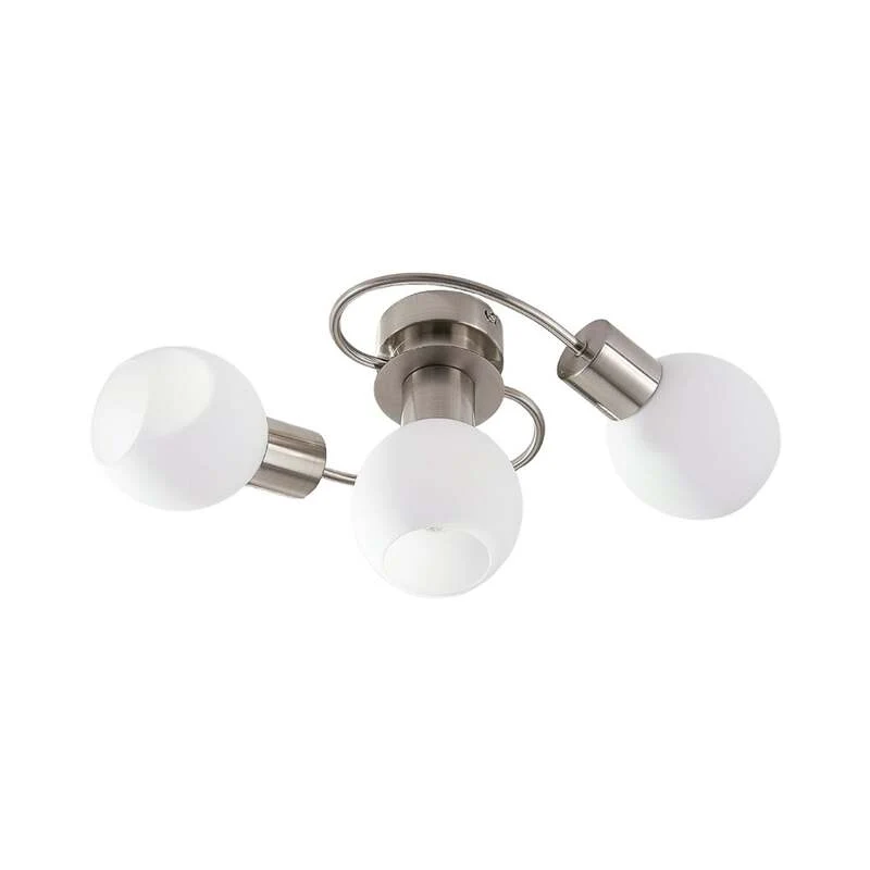 B-Ware Lindby Deckenlampe Ciala LED Lampe 3-flammig dimmbar nickel satiniert Ø 10 cm