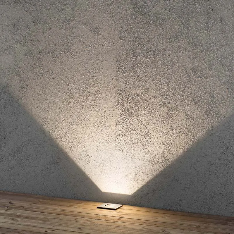 B-Ware Konstsmide LED Bodeneinbauspot Malte Gartenleuchte Edelstahl 6W warmweiß IP65