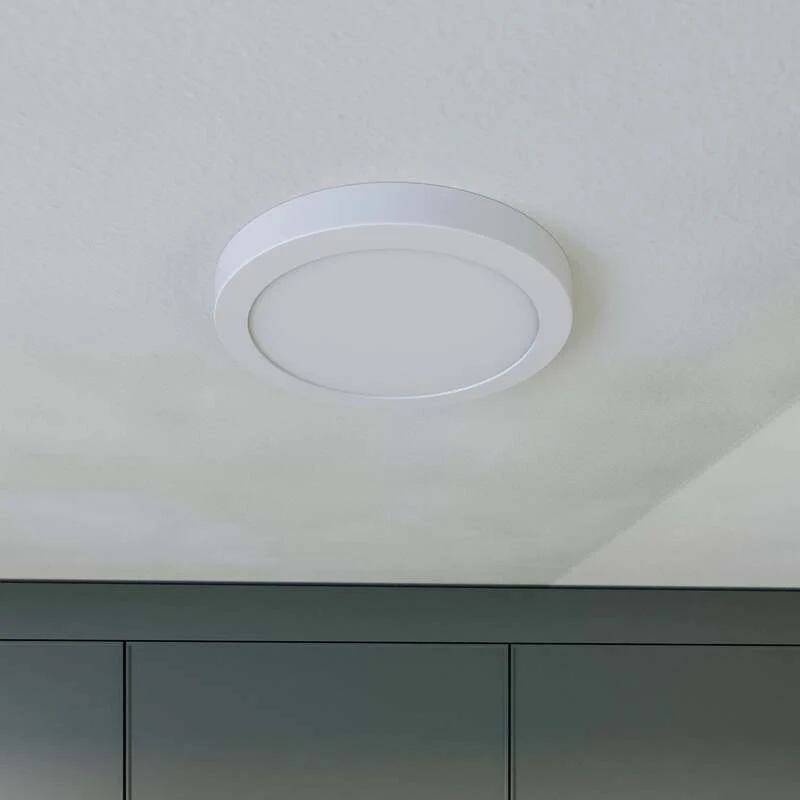B-Ware Prios Deckenlampe Aureka LED Lampe mit Bewegungsmelder Ø23cm warmweiß weiß