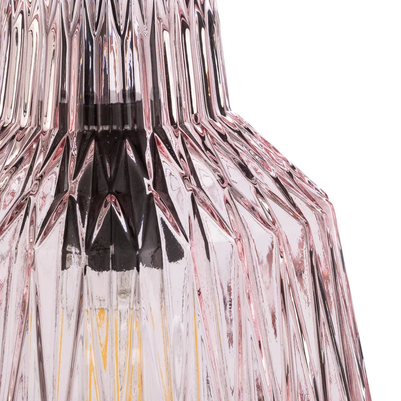 B-Ware Lindby Hängeleuchte Belarion LED Pendelleuchte Lampe dimmbar pink 35cm Höhe