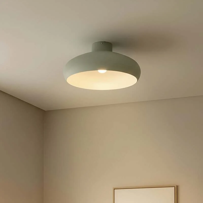 B-Ware Lindby Deckenleuchte Elover Deckenlampe Deckenlicht Lampe hellgrün Ø 45 cm Eisen