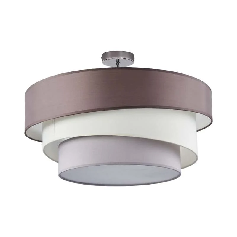 B-Ware Lindby Deckenleuchte Deckenlampe Melia LED braun grau 56cm Leuchte Lampe