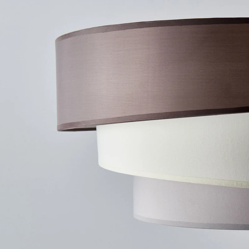 B-Ware Lindby Deckenleuchte Deckenlampe Melia LED braun grau 56cm Leuchte Lampe