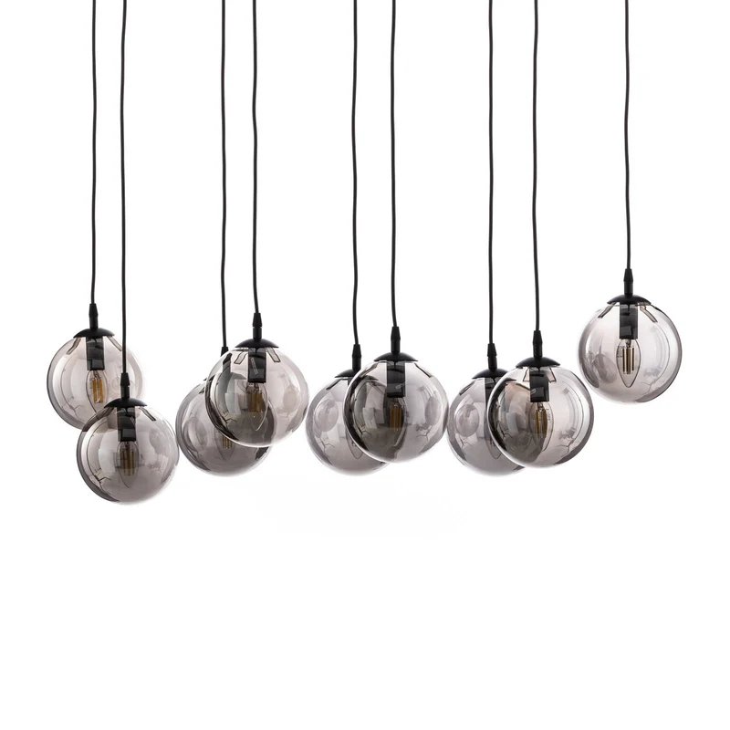 B-Ware Euluna Hängeleuchte Glassy Hängelampe Pendelleuchte Lampe Leuchte 9-flammig Glas