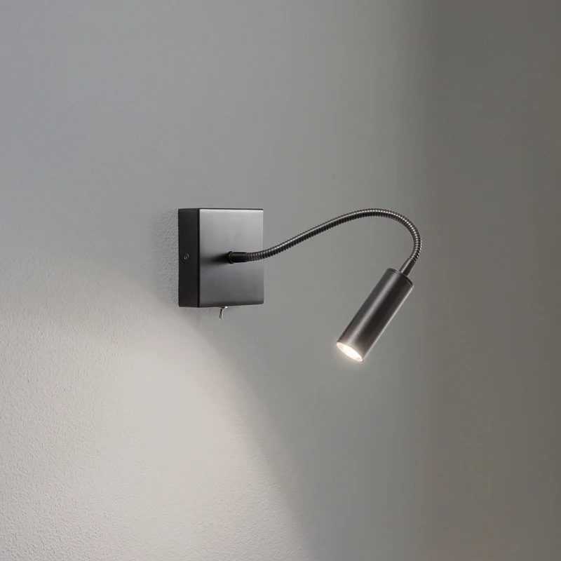 B-Ware Argon Ojos Wandlampe Leselampe G9 anthrazit verstellbar 33 cm Stahl mit Schal483
