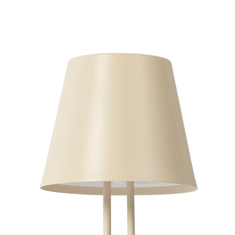 B-Ware Lindby Tischleuchte Akkuleuchte LED Janea beige Metall Kunststoff Akku Touchdim