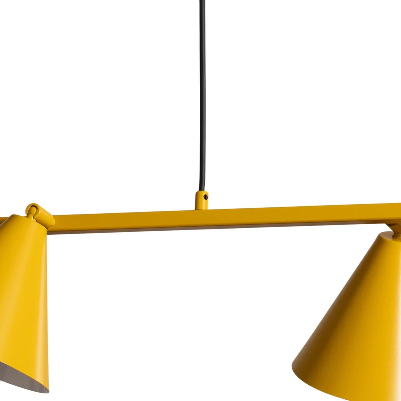 B-Ware ALDEX Hängeleuchte Form 4 gelb 4-flammig dimmbar Metall E27 120 cm