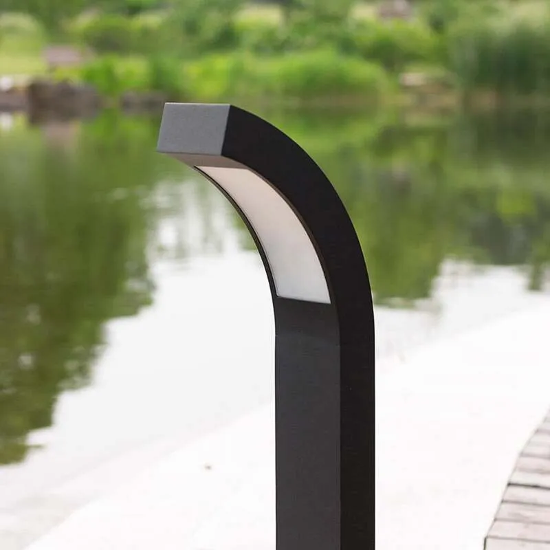 Lucande LED Sockelleuchte Gartenleuchte Lennik anthrazit 60cm IP54 4,2W 450lm