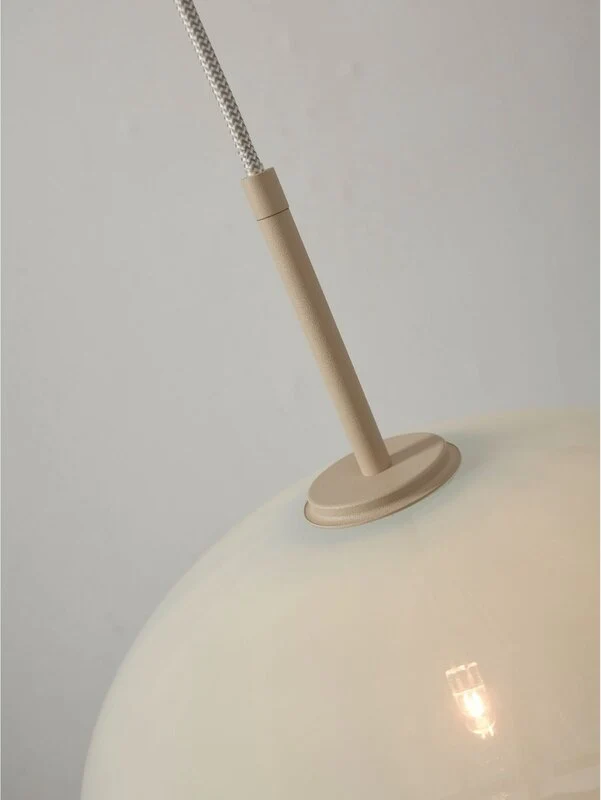 B-Ware IT'S ABOUT ROMI Hängeleuchte Bologna milchweiß 35 cm einflammig Retro-Lampe