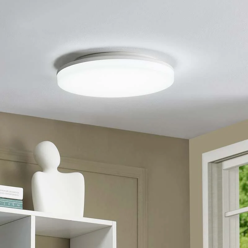 B-Ware Prios LED-Deckenlampe Artin Ø 28 cm weiß CCT IP65 2880 lm 16,2 W