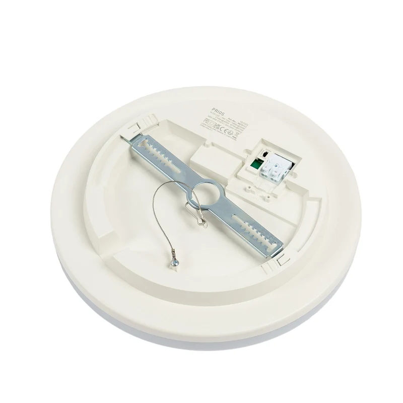 B-Ware Prios LED-Deckenlampe Artin Ø 28 cm weiß CCT IP65 2880 lm 16,2 W