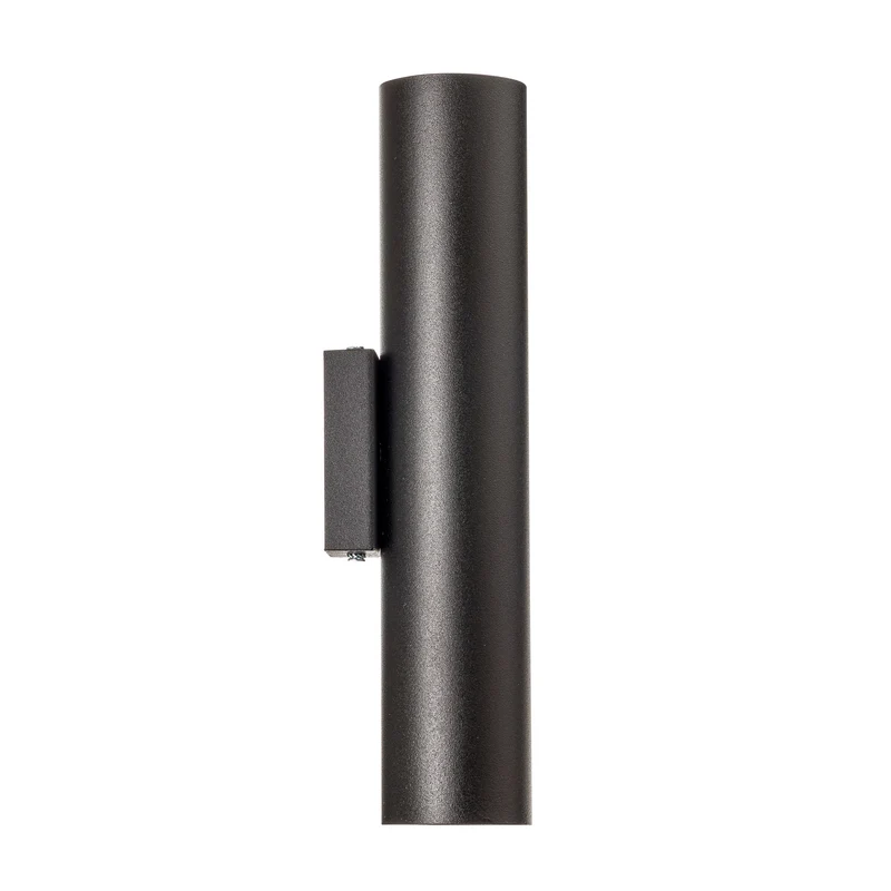 B-Ware Wandleuchte Tube up/down schwarz LED Wandlampe dimmbar Stahl 30cm 2x40W IP20