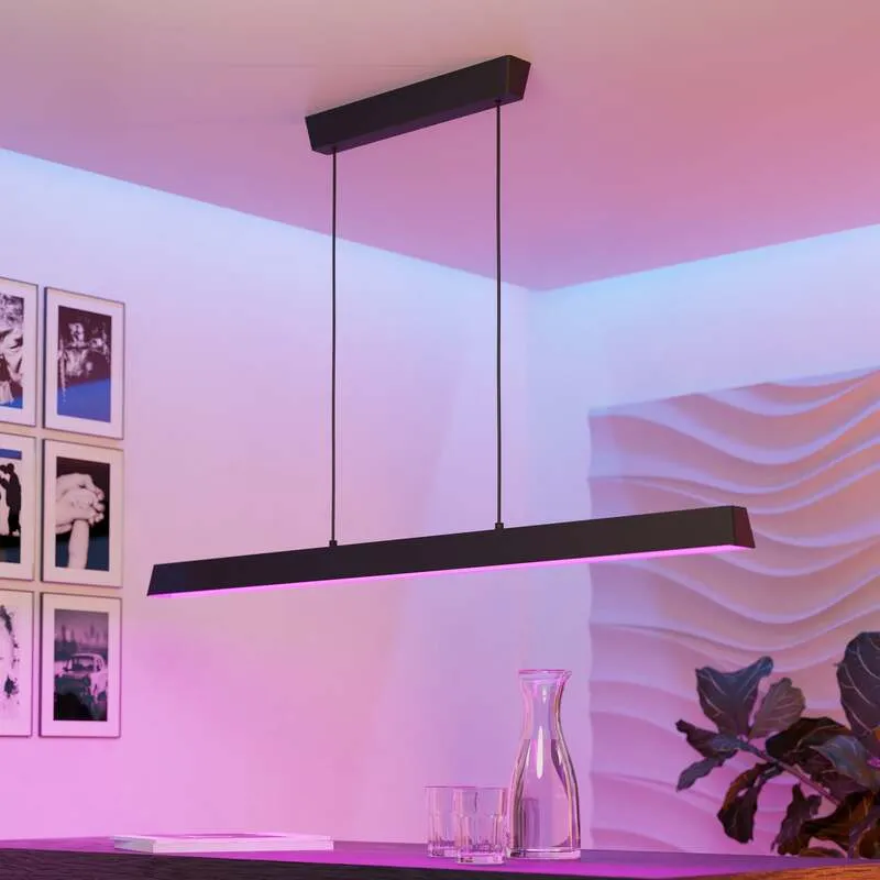 B-Ware EGLO connect Hängeleuchte Simolaris-Z LED Pendelleuchte dimmbar schwarz 122cm