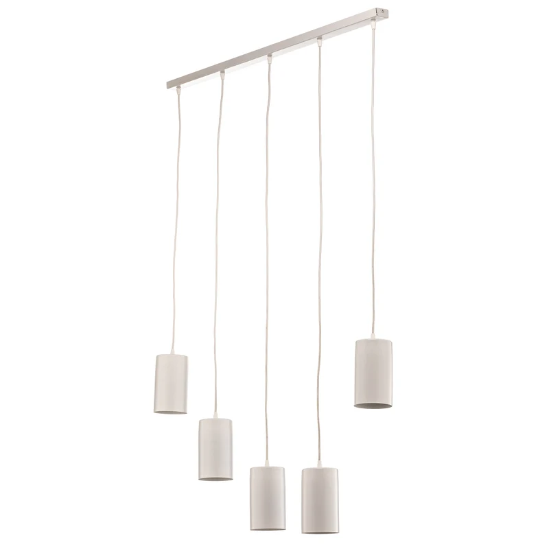 B-Ware Pendelleuchte ZW Tube 170 Hängeleuchte 5-flammig dimmbar weiß 95x10cm Stahl