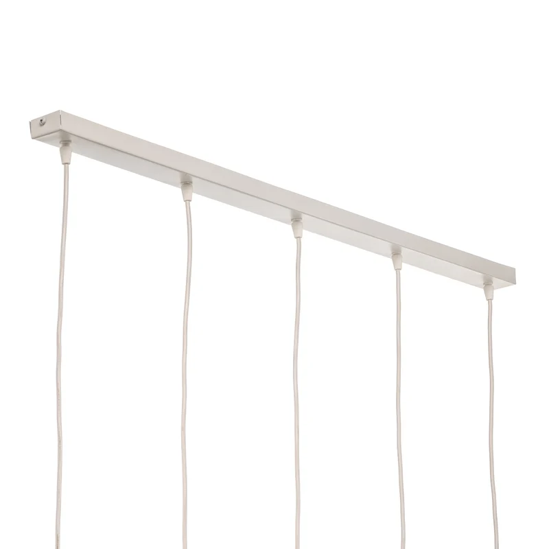 B-Ware Pendelleuchte ZW Tube 170 Hängeleuchte 5-flammig dimmbar weiß 95x10cm Stahl