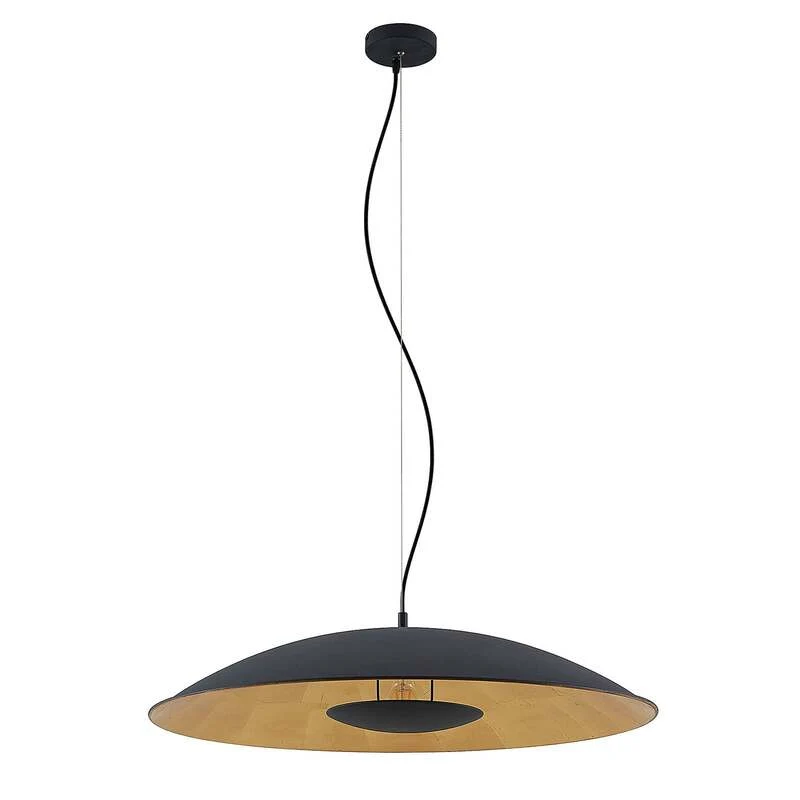B-Ware Lindby Hängelampe Hängeleuchte Narisara LED Pendelleuchte dimmbar schwarz-gold