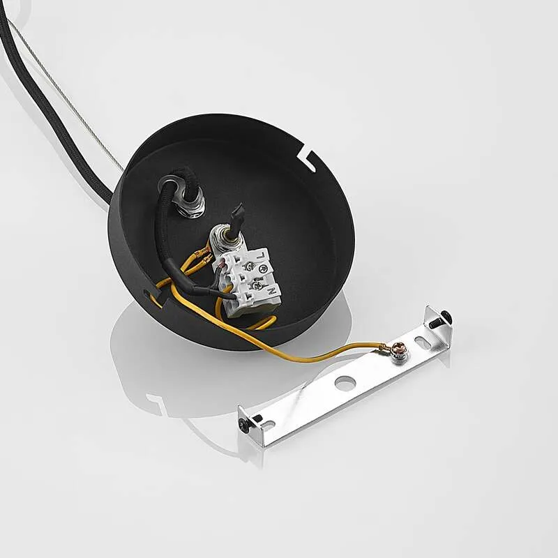 B-Ware Lindby Hängelampe Hängeleuchte Narisara LED Pendelleuchte dimmbar schwarz-gold