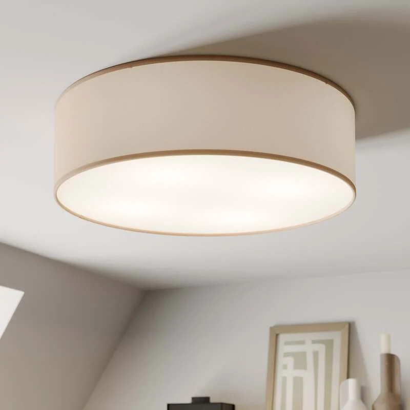 B-Ware TK-Lighting Deckenleuchte Rondo LED Lampe dimmbar beige Ø45cm 4-flammig Metall