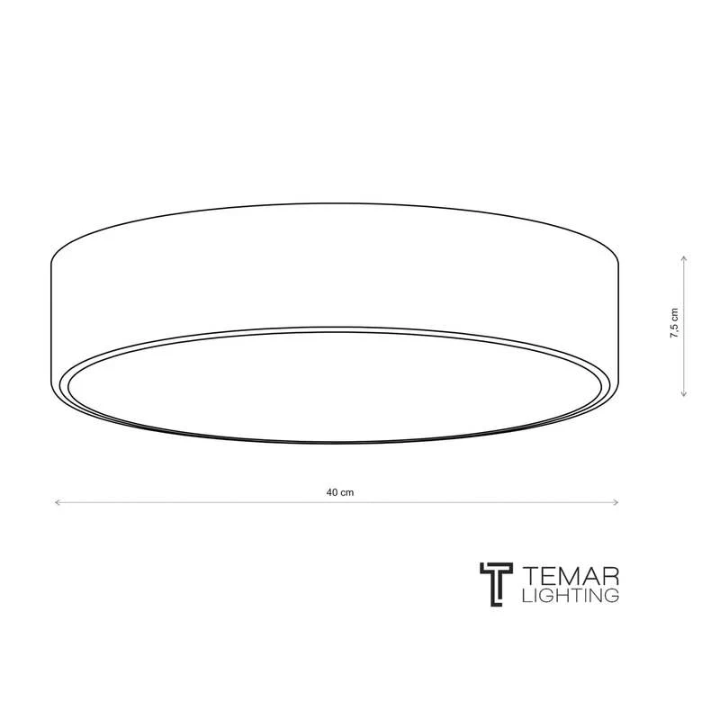 B-Ware Temar Deckenleuchte Cleo LED Lampe Leuchte dimmbar weiß Ø40cm IP20 Metall E27