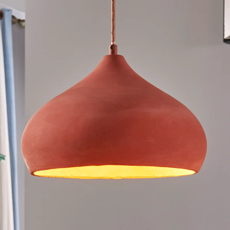 B-Ware Lindby Terracotta-Pendelleuchte Fiona Hängeleuchte Deckenlampe Lampe E27 ora730