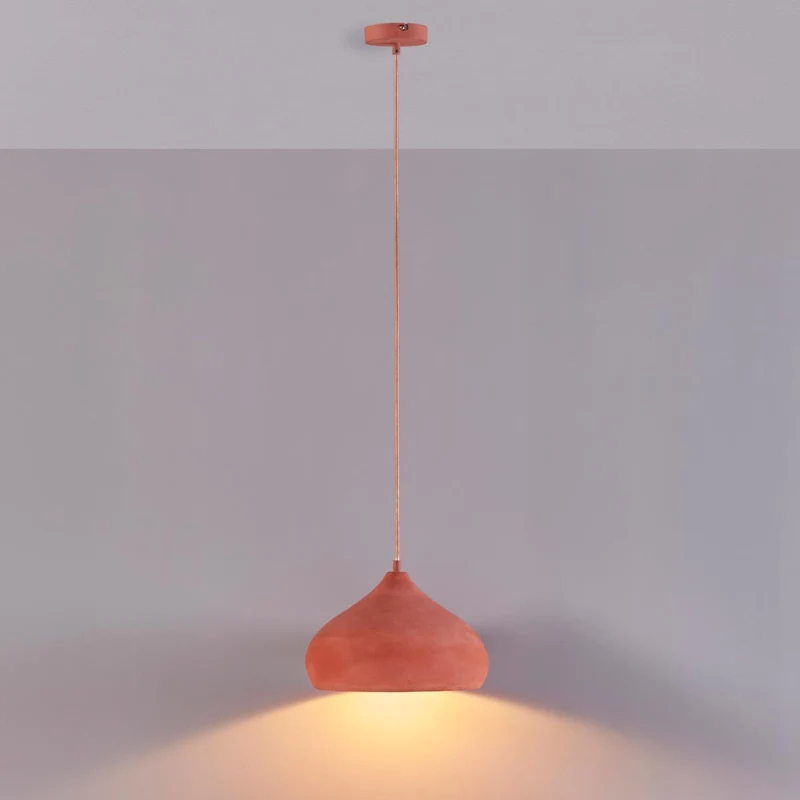 B-Ware Lindby Terracotta-Pendelleuchte Fiona Hängeleuchte Deckenlampe Lampe E27 ora730