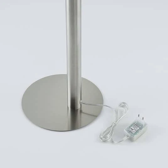 B-Ware Lindby Stehleuchte Standleuchte LED Boba Metall nickel matt warmweiß 185 cm