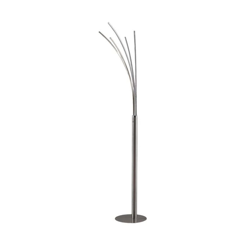 B-Ware Lindby Stehleuchte Standleuchte LED Boba Metall nickel matt warmweiß 185 cm