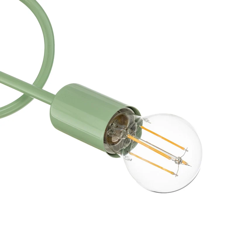 B-Ware Deckenleuchte Lampe Oxford Metall grün Beleuchtung E27 Leuchte LED 3 flammig