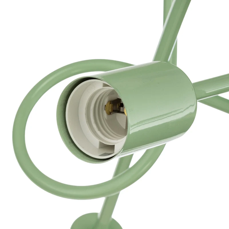 B-Ware Deckenleuchte Lampe Oxford Metall grün Beleuchtung E27 Leuchte LED 3 flammig