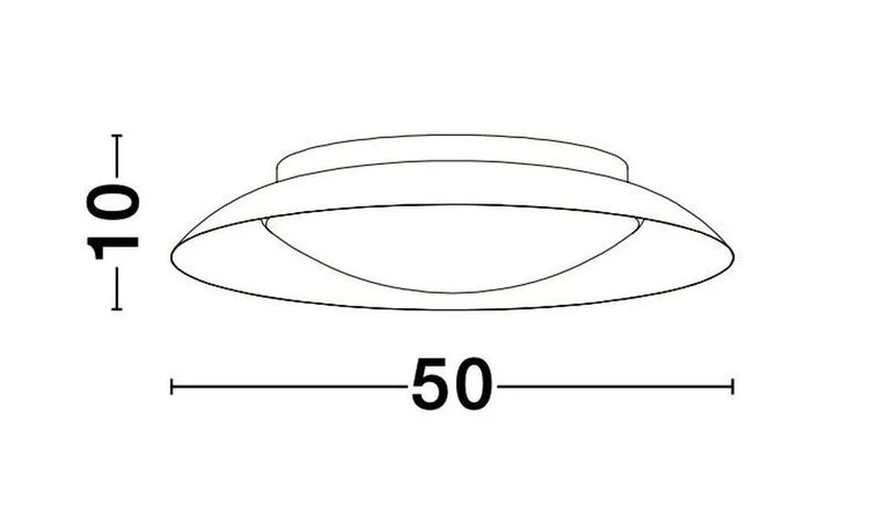 B-Ware Nova Luce Deckenleuchte Deckenlampe ZANO LED Blattgold Warmweiß dimmbar 50 cm