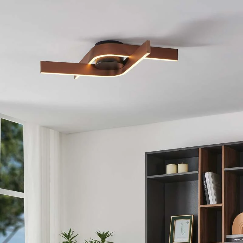 B-Ware EGLO FOLCINO-Z MATTER Ceiling Lamp 640x400 RGB/CCT 3720lm Black/bronze