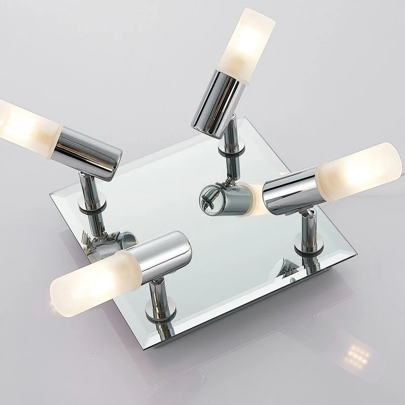 B-Ware Lindby Bad-Deckenlampe Zela Deckenlampe Lampe 4-flammig G9 32 x 32 cm chrom650