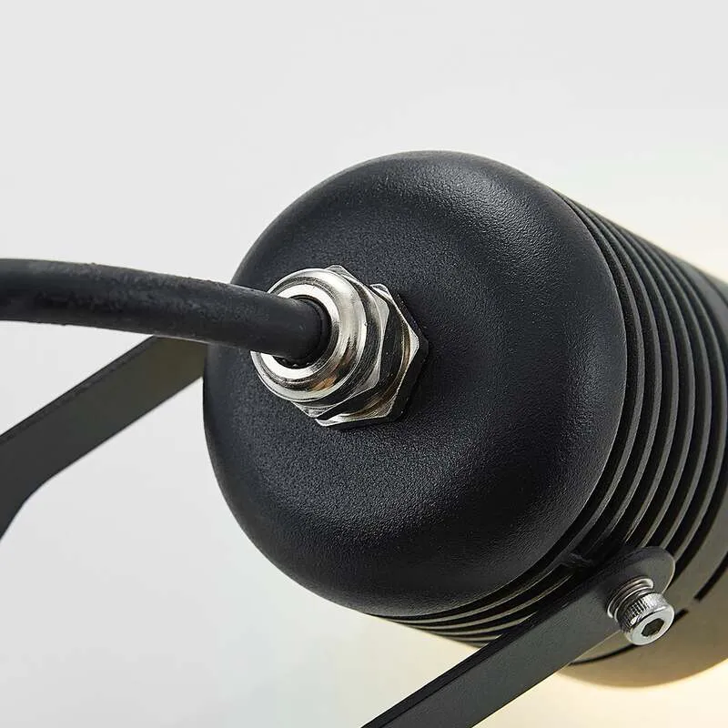 B-Ware Lindby LED-Außenstrahler Maris m. Erdspieß Gartenlampe Lampe Leuchte 4W schwarz