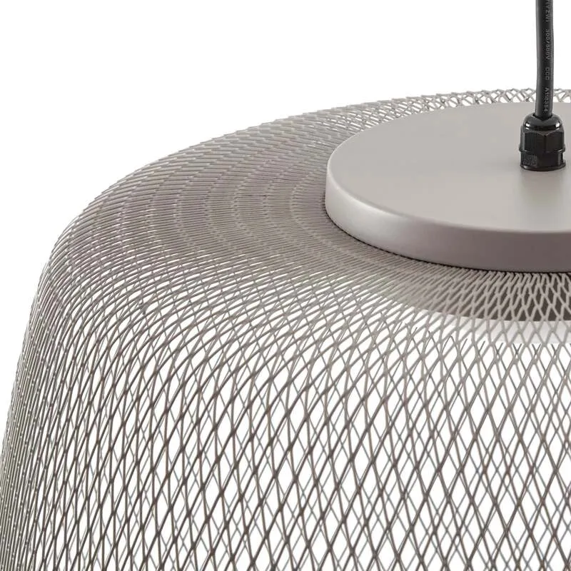B-Ware Lucande Außenhängelampe Korvyn LED Gartenleuchte dimmbar grau IP44 Ø50cm