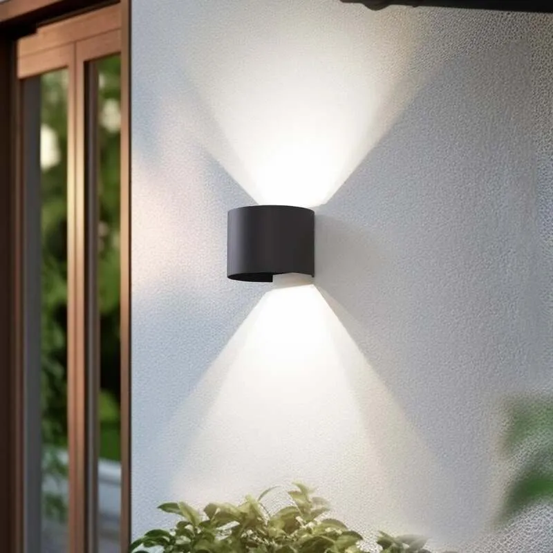 B-Ware Lindby Außenwandleuchte Gartenlampe Dara LED dimmbar CCT RGB dunkelgrau IP54