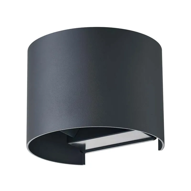 B-Ware Lindby Außenwandleuchte Gartenlampe Dara LED dimmbar CCT RGB dunkelgrau IP54