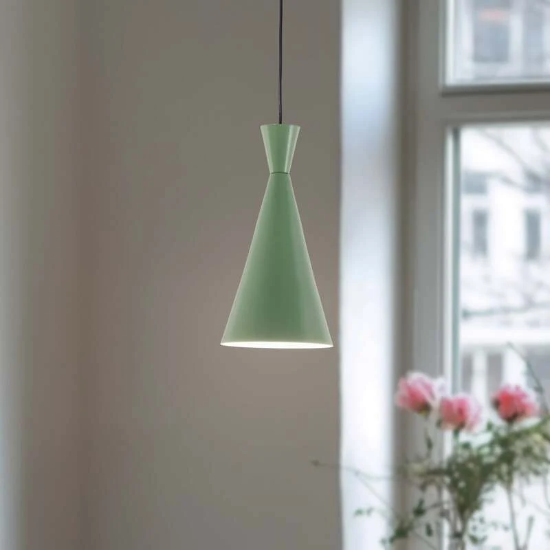 B-Ware Hängeleuchte Tom LED Pendelleuchte dimmbar mintgrün Metall 37cm Höhe 19cm Ø